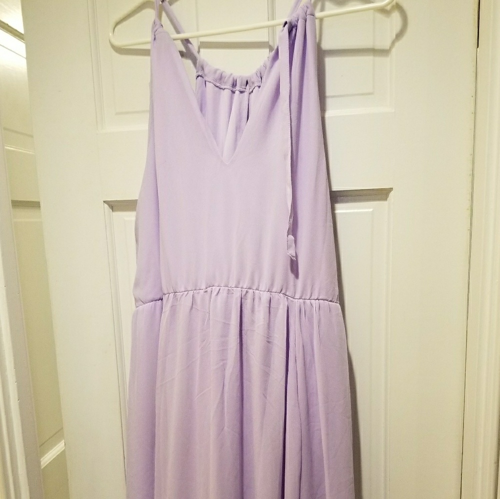 Lavender knee length dress
